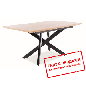 Стол раскладной Signal Capitol 160x90/200 Дуб/черн...